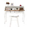 Bureau baroque bois blanc SOFIA