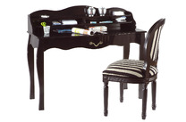 Bureau / console 1 tiroir LOUISA - coloris noir image pub1