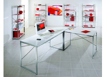 Bureau d'angle design blanc AXEL