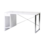 Bureau de travail / informatique WILLIAM moderne blanc  image pub1