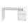 Bureau design blanc laqu&eacute; 3 tiroirs CALIX