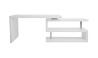 Bureau design blanc laqu&eacute; amovible MAX