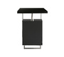 Bureau design laqu&eacute; noir 2 tiroirs LEXI