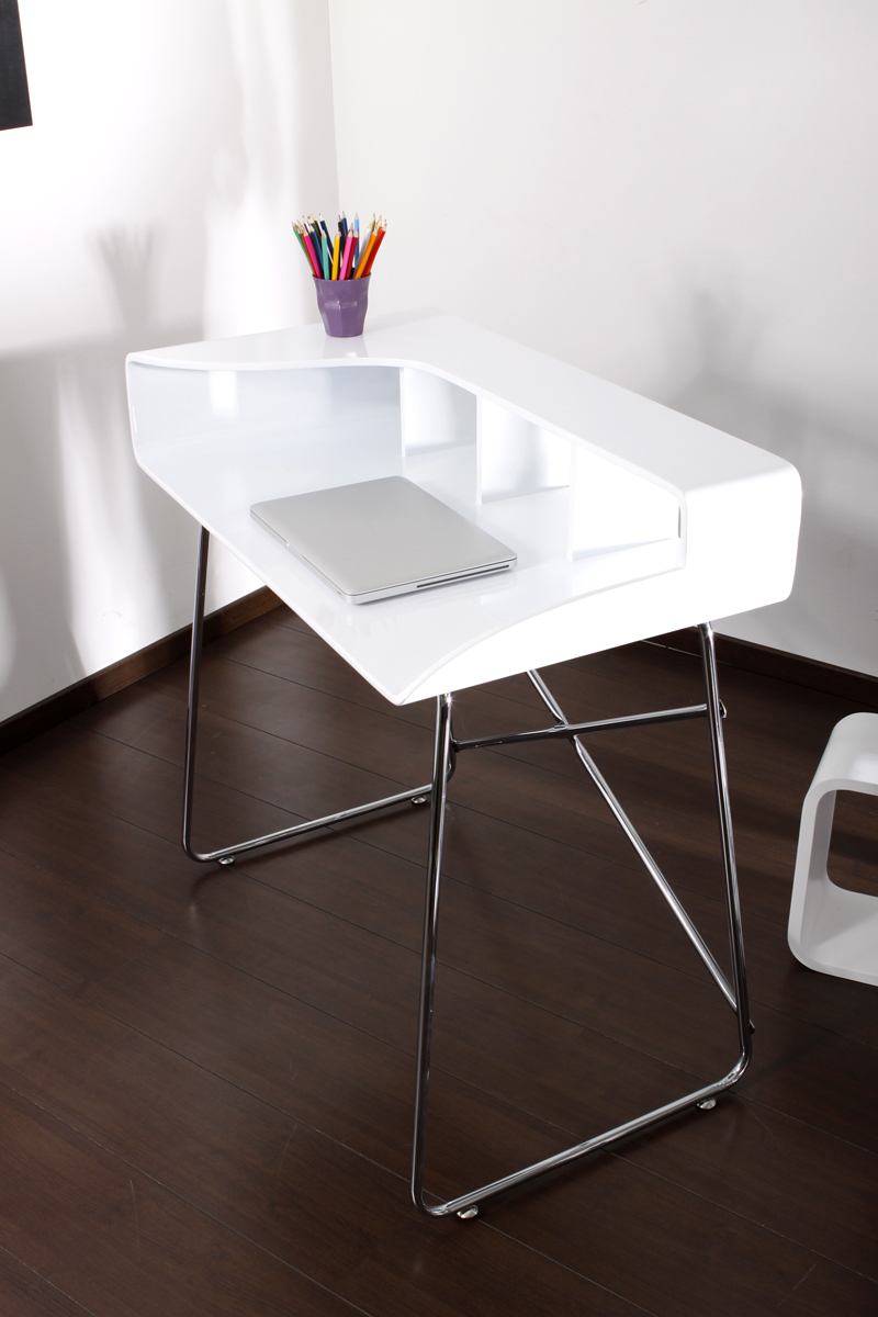 Bureau design SMILE coloris blanc image 1