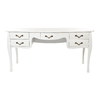 Bureau ministre 5 tiroirs LOUISA - coloris blanc image pub1