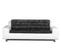 Canap&eacute; 2-3 places design gris et blanc KINLEY