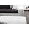 Canap&eacute; 2-3 places design gris et blanc KINLEY