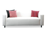 Canap&eacute; 3-4 places design blanc CAPRI