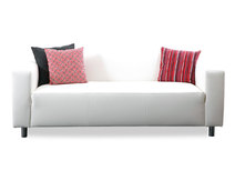 Canap&eacute; 3-4 places design blanc CAPRI