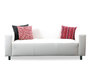 Canap&eacute; 3-4 places design blanc CAPRI