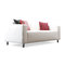 Canap&eacute; 3-4 places design blanc CAPRI
