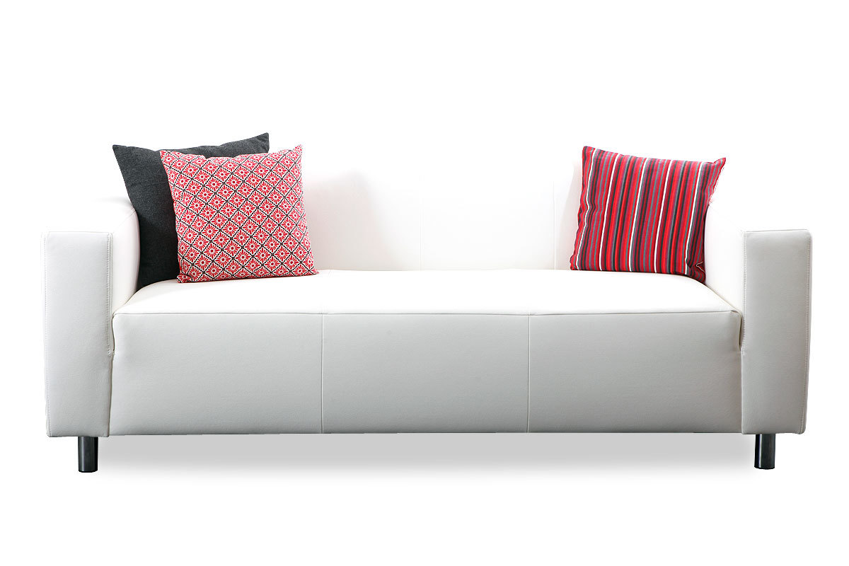 Canap&eacute; 3-4 places design blanc CAPRI