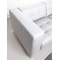 Canap&eacute; 3-4 places design blanc LINCOLN