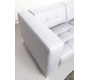 Canap&eacute; 3-4 places design blanc LINCOLN