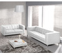 Canap&eacute; 3-4 places design blanc LINCOLN