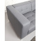 Canap&eacute; 3-4 places design gris LINCOLN