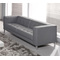 Canap&eacute; 3-4 places design gris LINCOLN