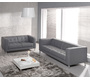 Canap&eacute; 3-4 places design gris LINCOLN
