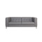 Canap&eacute; 3-4 places design gris LINCOLN