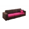 Canap&eacute; 4/5 places modulable chocolat et rose up to you