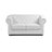 Canap&eacute; Chesterfield 2 places coloris blanc image pub1