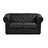 Canap&eacute; CHESTERFIELD 2 places coloris noir image pub1