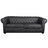 Canap&eacute; CHESTERFIELD 3 places coloris noir image pub1
