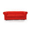 Canap&eacute; Chesterfield 3 places coloris rouge