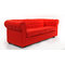 Canap&eacute; Chesterfield 3 places coloris rouge
