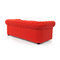 Canap&eacute; Chesterfield 3 places coloris rouge