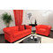 Canap&eacute; Chesterfield 3 places coloris rouge