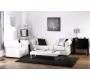 Canap&eacute; Chesterfield blanc 2 places design