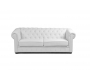 Canap&eacute; Chesterfield blanc 3 places design