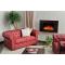 Canap&eacute; Chesterfield groseille 2 places design