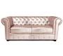Canap&eacute; Chesterfield nacr&eacute; 3 places design