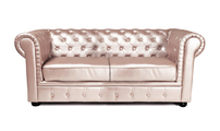 Canap&eacute; Chesterfield nacr&eacute; 3 places design