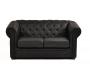 Canap&eacute; CHESTERFIELD noir 2 places
