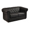Canap&eacute; CHESTERFIELD noir 2 places