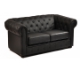 Canap&eacute; CHESTERFIELD noir 2 places