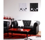 Canap&eacute; CHESTERFIELD noir 2 places