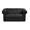 Canap&eacute; CHESTERFIELD noir 2 places