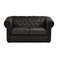 Canap&eacute; CHESTERFIELD noir 2 places