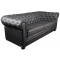 Canap&eacute; CHESTERFIELD noir 3 places