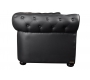 Canap&eacute; CHESTERFIELD noir 3 places