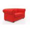 Canap&eacute; Chesterfield rouge 2 places design