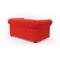 Canap&eacute; Chesterfield rouge 2 places design