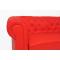 Canap&eacute; Chesterfield rouge 2 places design