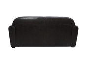 Canap&eacute; Club convertible cuir marron 3 places - cuir de buffle
