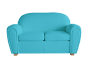 Canap&eacute; club cuir turquoise 2 places New Club 