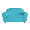 Canap&eacute; club cuir turquoise 2 places New Club 